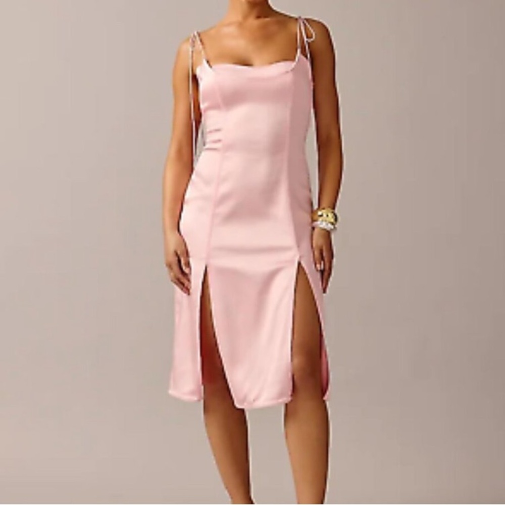 Anna October x J crew Pink Midi Dress